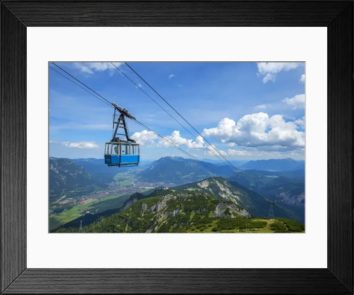 Framed Print : Hochalmbahn cable car, Garmisch-Partenkirchen, Bavaria, Germany Framed Print : Hochalmbahn cable car, Garmisch-Partenkirchen, Bavaria, Germany