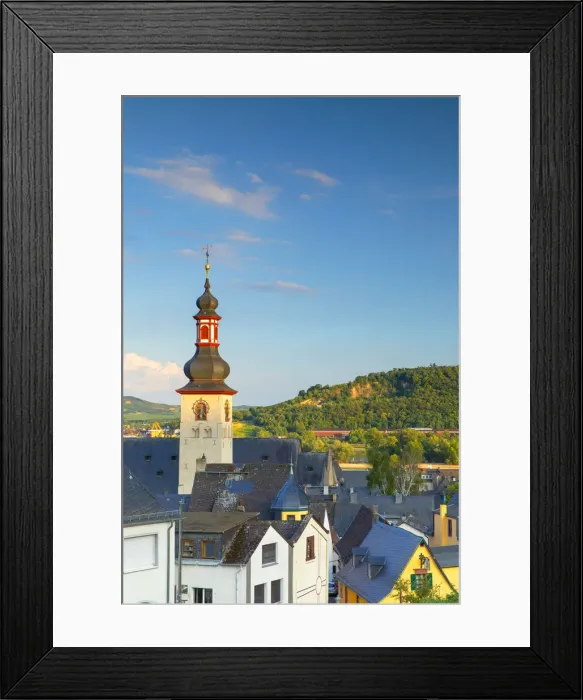 Framed Print : St Jacobs Church, Rudesheim, Rhineland-Palatinate, Germany Framed Print : St Jacobs Church, Rudesheim, Rhineland-Palatinate, Germany