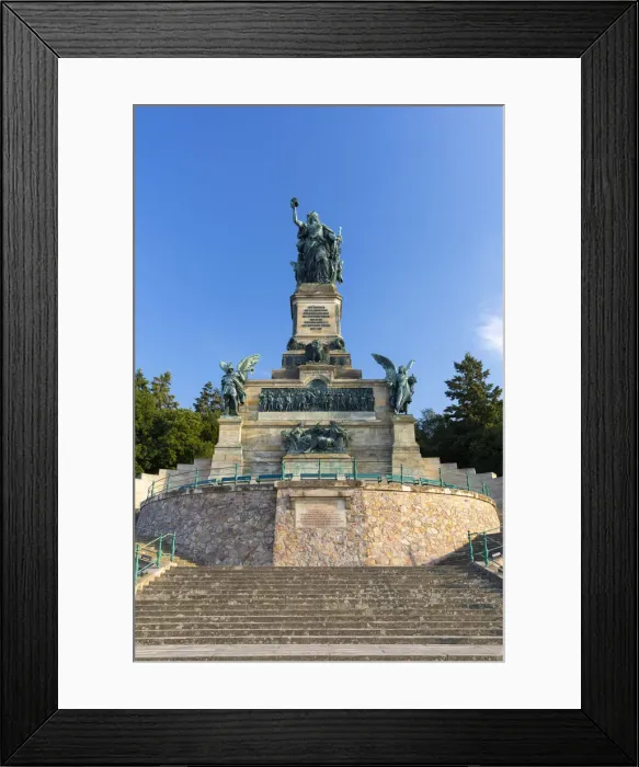 Framed Print : Niederwalddenkmal monument, Rudesheim, Rhineland-Palatinate, Germany Framed Print : Niederwalddenkmal monument, Rudesheim, Rhineland-Palatinate, Germany