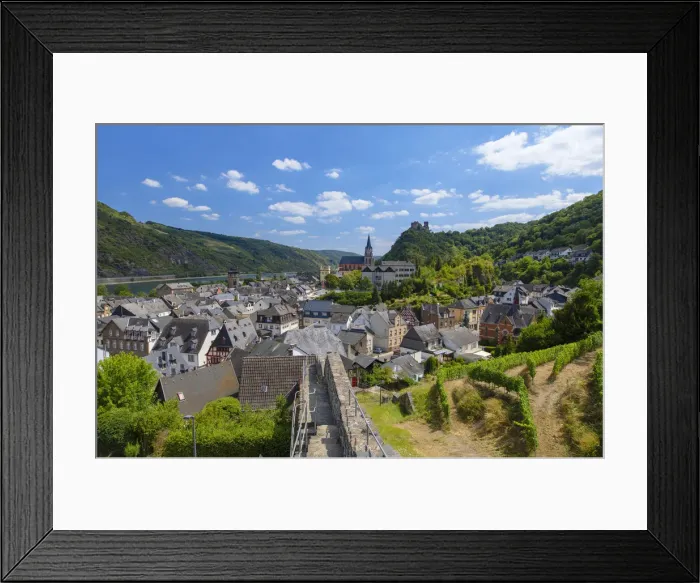 Framed Print : Old city wall, Oberwesel, Rhineland-Palatinate, Germany Framed Print : Old city wall, Oberwesel, Rhineland-Palatinate, Germany