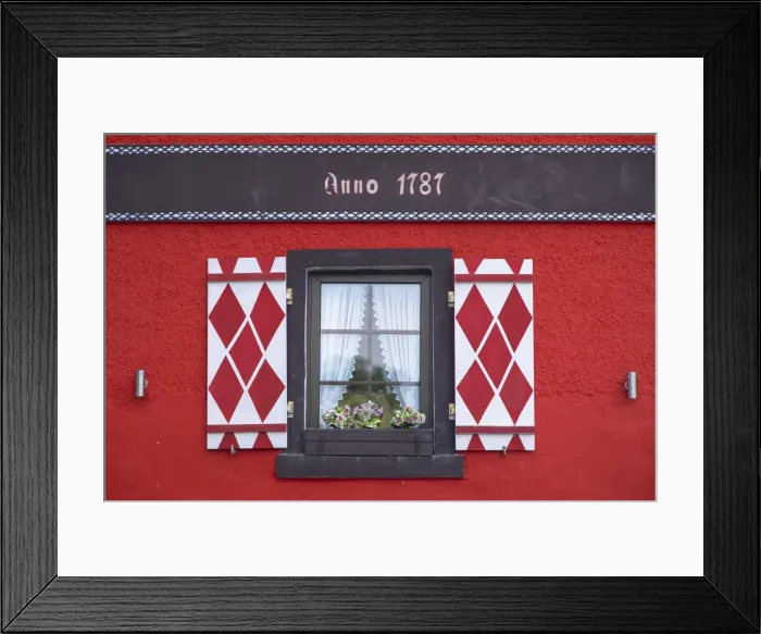 Framed Print : Colourful house, Boppard, Rhineland-Palatinate, Germany