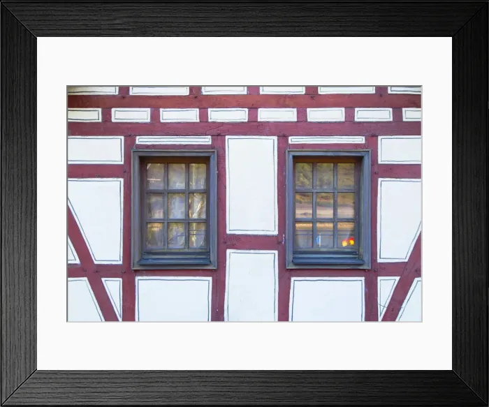 Framed Print : Half-timbered building, Oberwesel, Rhineland-Palatinate, Germany Framed Print : Half-timbered building, Oberwesel, Rhineland-Palatinate, Germany