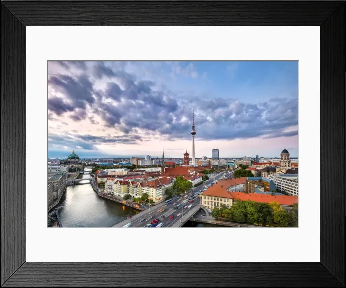 Framed Print : Overview, Berlin Dom, Spree River and Television tower, Berlin, Germany Framed Print : Overview, Berlin Dom, Spree River and Television tower, Berlin, Germany