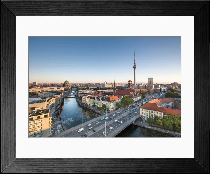 Framed Print : Overview, Berlin Dom, Spree River and Television tower, Berlin, Germany Framed Print : Overview, Berlin Dom, Spree River and Television tower, Berlin, Germany