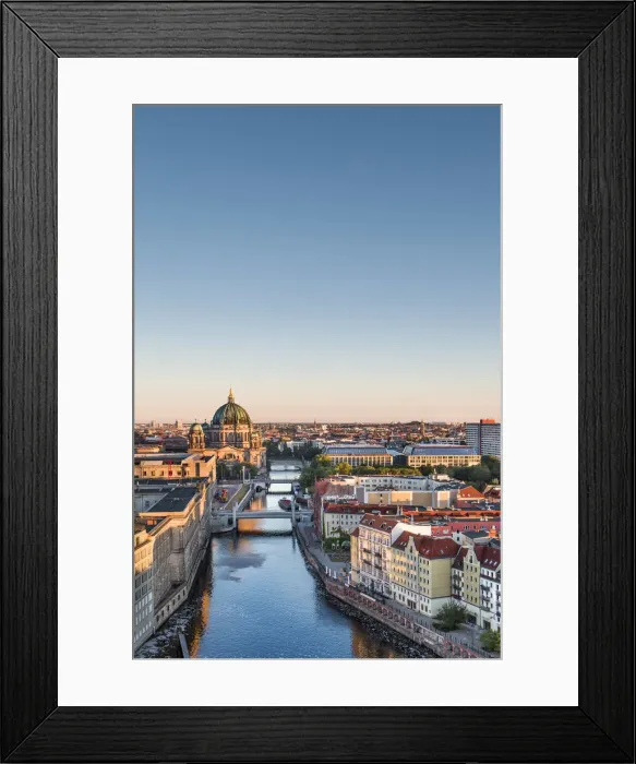 Framed Print : Overview, Berlin Dom and Spree River, Berlin, Germany Framed Print : Overview, Berlin Dom and Spree River, Berlin, Germany
