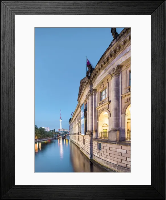 Framed Print : River Spree, Bode Museum and TV tower, Museum Island, Berlin, Germany Framed Print : River Spree, Bode Museum and TV tower, Museum Island, Berlin, Germany