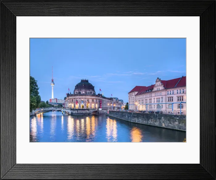 Framed Print : River Spree, Bode Museum and TV tower, Museum Island, Berlin, Germany Framed Print : River Spree, Bode Museum and TV tower, Museum Island, Berlin, Germany