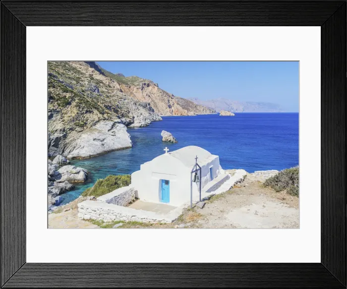 Framed Print : Agia Anna beach, Amorgos, Cyclades, Greece, Europe Framed Print : Agia Anna beach, Amorgos, Cyclades, Greece, Europe