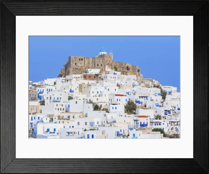 Framed Print : Venetian castle and the whitewashed houses of the Chora, Astypalea, Dodecanese Islands Framed Print : Venetian castle and the whitewashed houses of the Chora, Astypalea, Dodecanese Islands