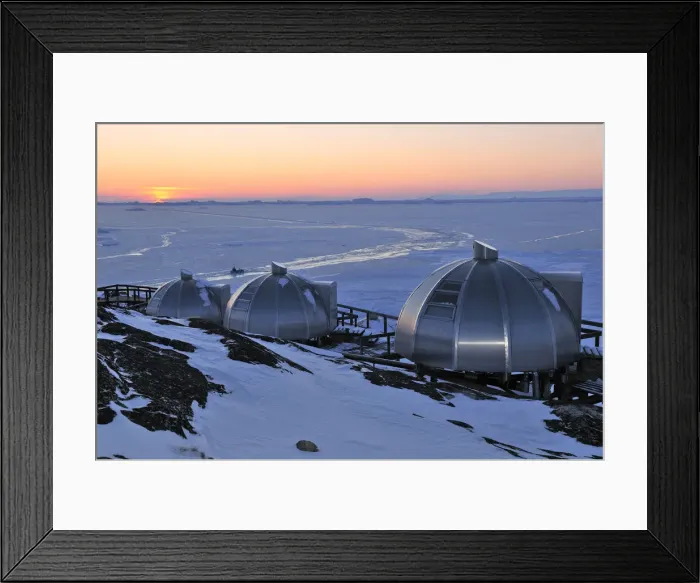 Framed Print : Alu-Igloo Hotel Arctic Ilulissat, Greenland Framed Print : Alu-Igloo Hotel Arctic Ilulissat, Greenland