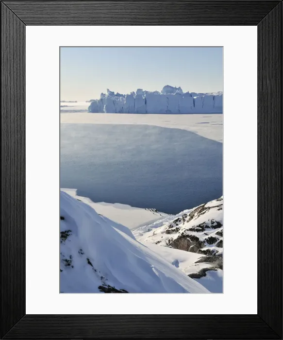 Framed Print : Arctic Ocean before the Disko Peninsula, Qeqertarsuaq, Greenland Framed Print : Arctic Ocean before the Disko Peninsula, Qeqertarsuaq, Greenland