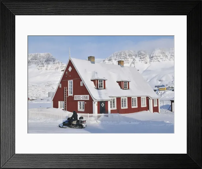 Framed Print : Hotel Disko, Qeqertarsuaq, Disko Island, Greenland Framed Print : Hotel Disko, Qeqertarsuaq, Disko Island, Greenland