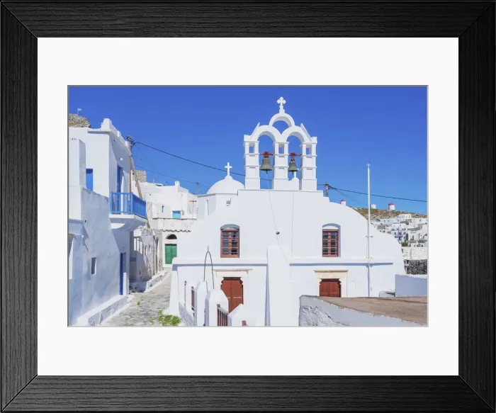 Framed Print : Chora, Amorgos, Cyclades Islands, Greece