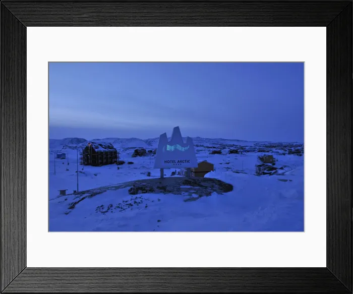 Framed Print : Hotel Artic in Greenland