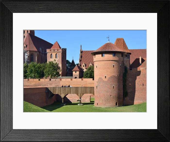 Framed Print : The 13th century Malbork Castle, founded by the Knights of the Teutonic Order, a Unesco Framed Print : The 13th century Malbork Castle, founded by the Knights of the Teutonic Order, a Unesco