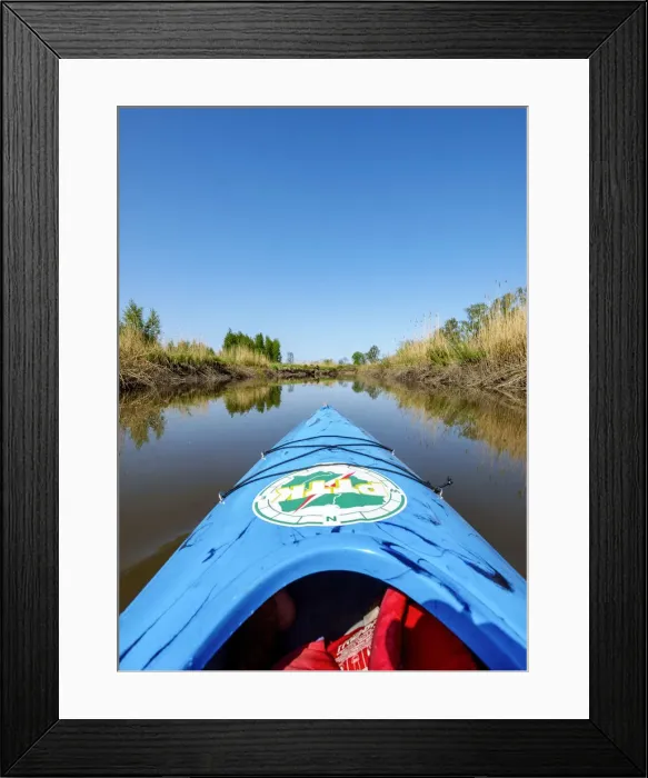 Framed Print : Poland, Warmian-Masurian Voivodeship, Elblag, Kayaking near Druzno Lake Framed Print : Poland, Warmian-Masurian Voivodeship, Elblag, Kayaking near Druzno Lake