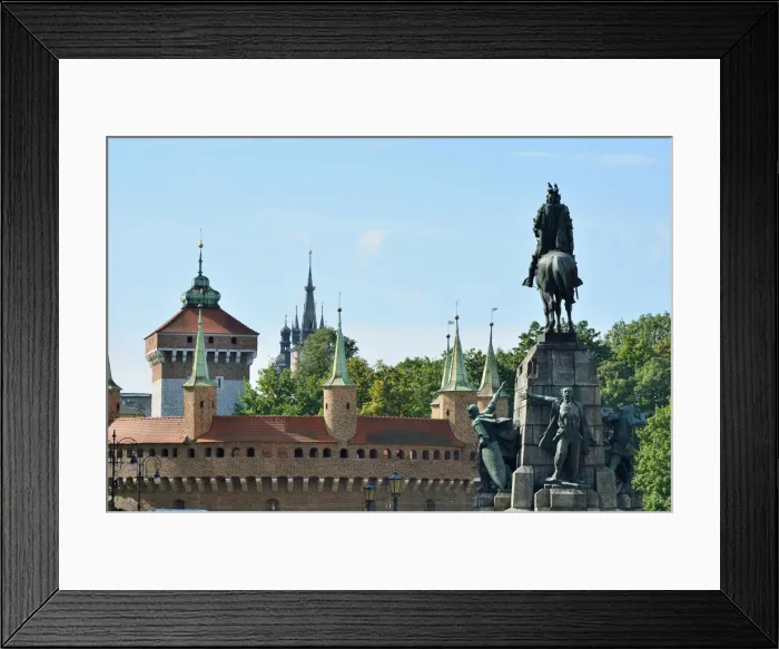 Framed Print : The Krakow gothic-style barbican, dating back to 1498, is one of the few still surviving