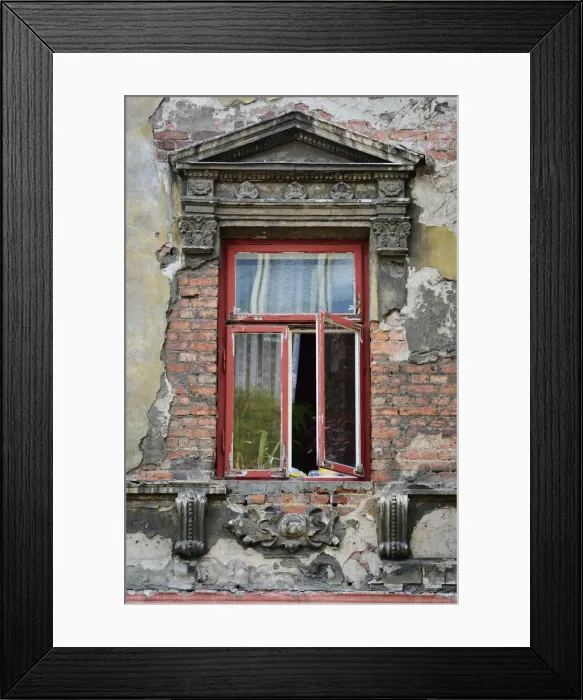 Framed Print : Remaining buildings of the fierce fighting between the Polish and the Germans in 1944 Framed Print : Remaining buildings of the fierce fighting between the Polish and the Germans in 1944