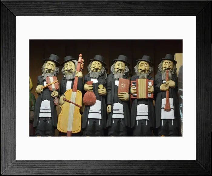 Framed Print : Handmade wooden polish jews in Krakow. Poland Framed Print : Handmade wooden polish jews in Krakow. Poland