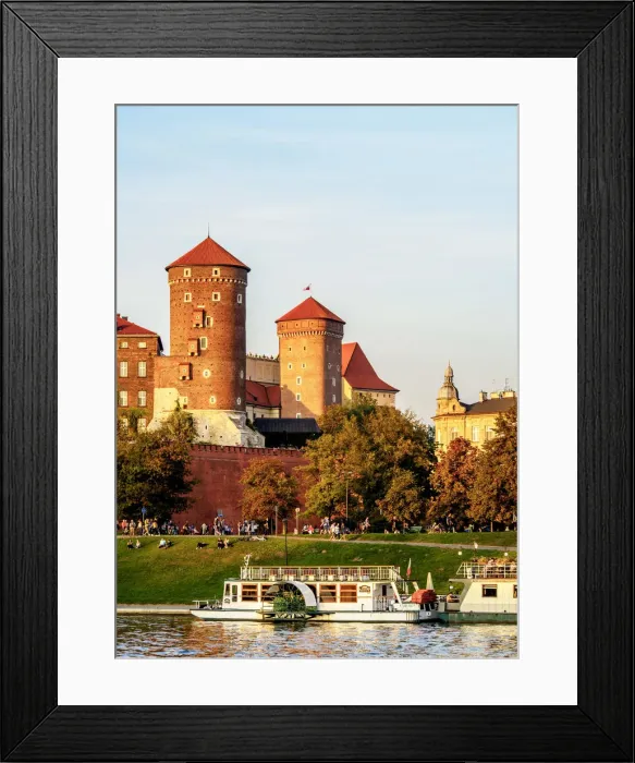 Framed Print : Poland, Lesser Poland Voivodeship, Cracow, Wawel Royal Castle and Vistula River Framed Print : Poland, Lesser Poland Voivodeship, Cracow, Wawel Royal Castle and Vistula River