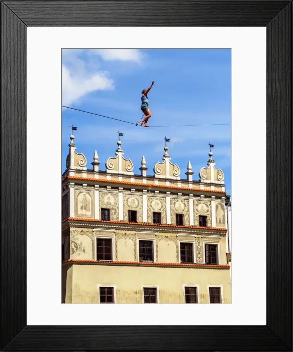 Framed Print : Poland, Lublin Voivodeship, City of Lublin, Old Town, Urban Highline Festival