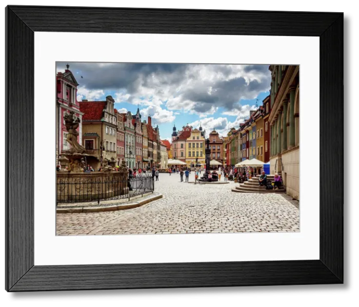 Framed Print : Poland, Greater Poland, Poznan, Old Town, Market Square Framed Print : Poland, Greater Poland, Poznan, Old Town, Market Square