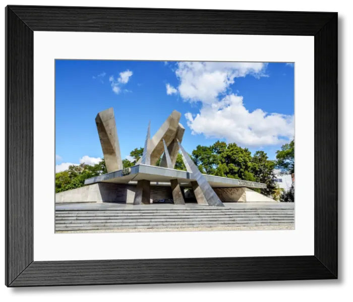 Framed Print : Poland, Greater Poland, Poznan, War Memorial to the Poznan Army Soldiers