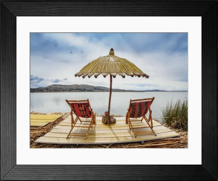 Framed Print : Uros Titicaca Lodge, Uros Floating Islands, Lake Titicaca, Puno Region, Peru Framed Print : Uros Titicaca Lodge, Uros Floating Islands, Lake Titicaca, Puno Region, Peru