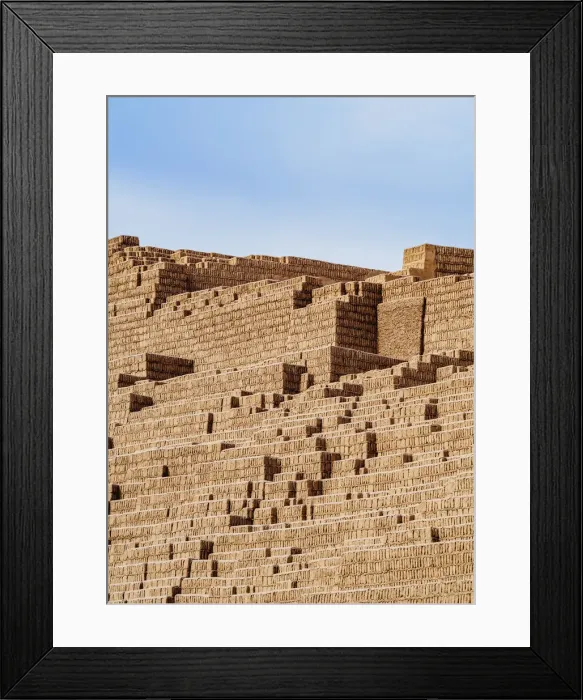 Framed Print : Huaca Pucllana Pyramid, Miraflores District, Lima, Peru