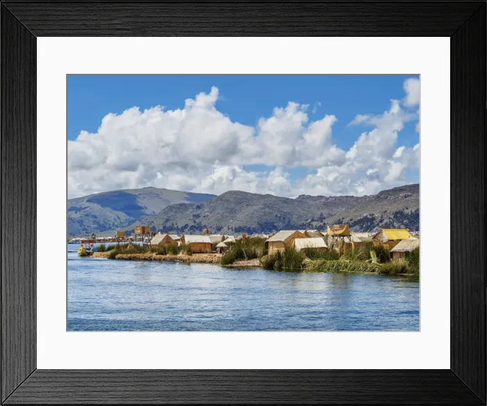 Framed Print : Uros Floating Islands, Lake Titicaca, Puno Region, Peru Framed Print : Uros Floating Islands, Lake Titicaca, Puno Region, Peru