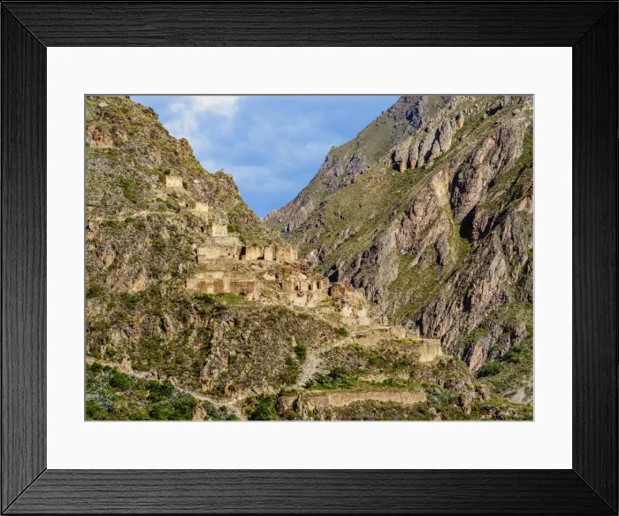 Framed Print : Pinkuylluna, Inca Storehouses, Ollantaytambo, Sacred Valley, Cusco Region, Peru Framed Print : Pinkuylluna, Inca Storehouses, Ollantaytambo, Sacred Valley, Cusco Region, Peru