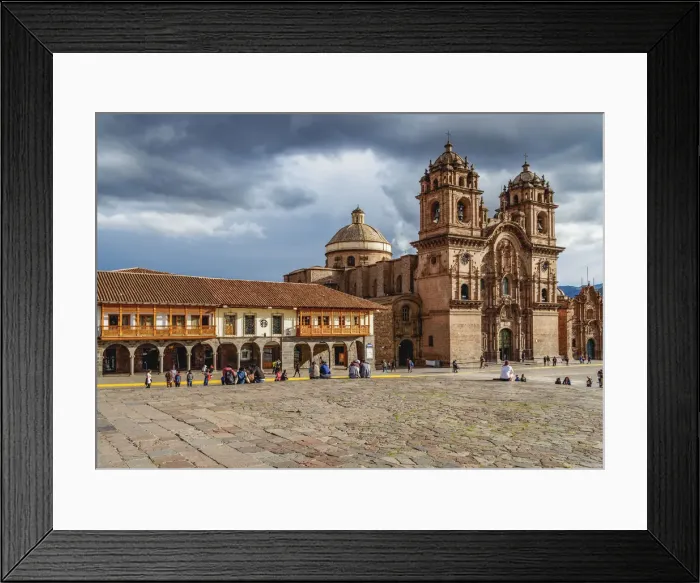 Framed Print : Church of the Society of Jesus, Main Square, Cusco, Peru Framed Print : Church of the Society of Jesus, Main Square, Cusco, Peru