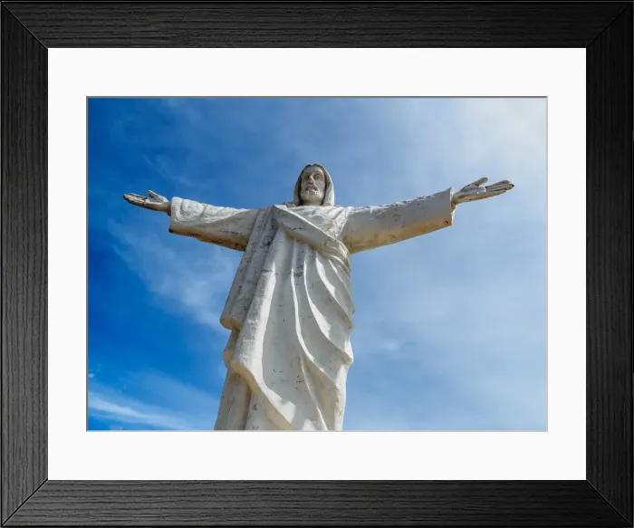 Framed Print : Cristo Blanco Statue, Cusco, Peru