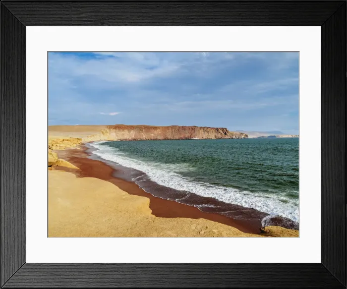Framed Print : Red Beach, Paracas National Reserve, Ica Region, Peru Framed Print : Red Beach, Paracas National Reserve, Ica Region, Peru