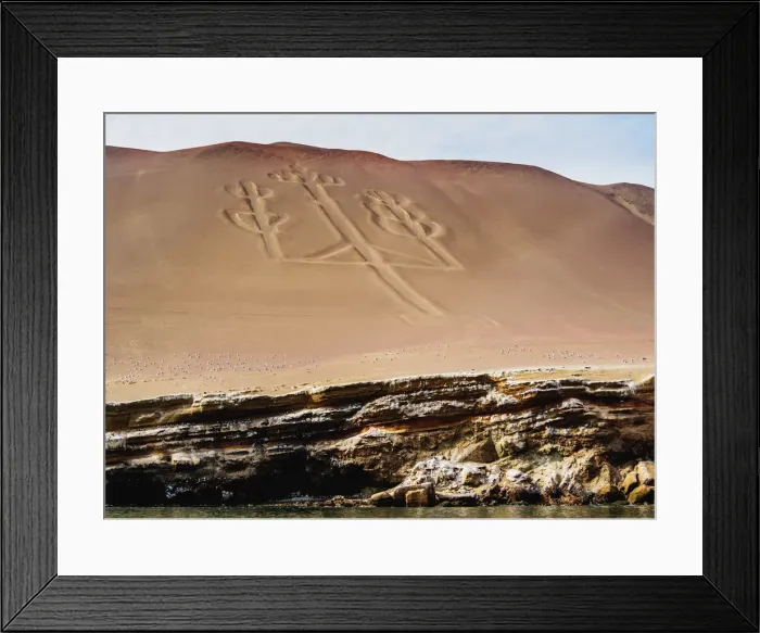 Framed Print : Candelabro de Paracas Geoglyph, Paracas National Reserve, Ica Region, Peru Framed Print : Candelabro de Paracas Geoglyph, Paracas National Reserve, Ica Region, Peru