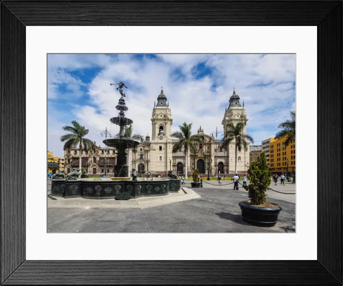 Framed Print : Cathedral of St John the Apostle and Evangelist, Plaza de Armas, Lima, Peru Framed Print : Cathedral of St John the Apostle and Evangelist, Plaza de Armas, Lima, Peru