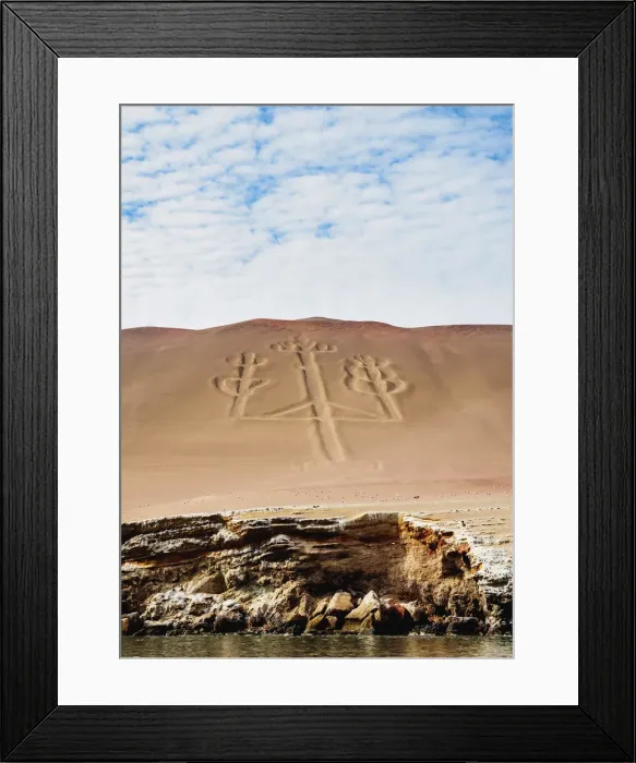 Framed Print : Candelabro de Paracas Geoglyph, Paracas National Reserve, Ica Region, Peru Framed Print : Candelabro de Paracas Geoglyph, Paracas National Reserve, Ica Region, Peru