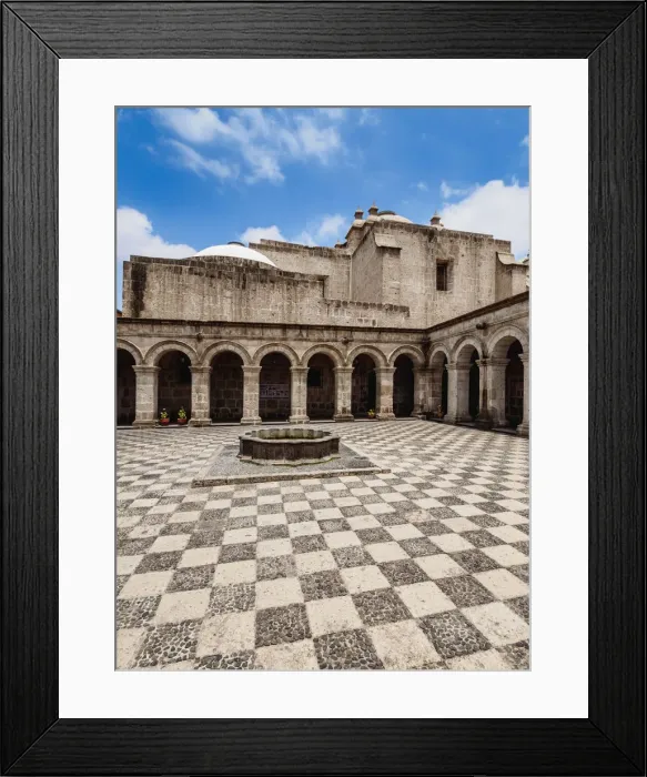 Framed Print : Cloister of the La Compania Church, Arequipa, Peru Framed Print : Cloister of the La Compania Church, Arequipa, Peru