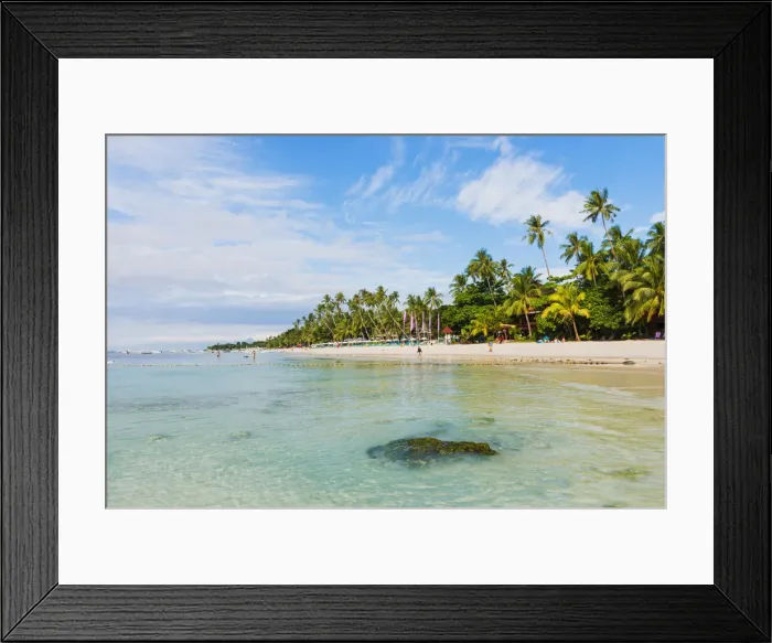 Framed Print : Asia, South East Asia, Philippines, Central Visayas, Bohol, White Beach Framed Print : Asia, South East Asia, Philippines, Central Visayas, Bohol, White Beach