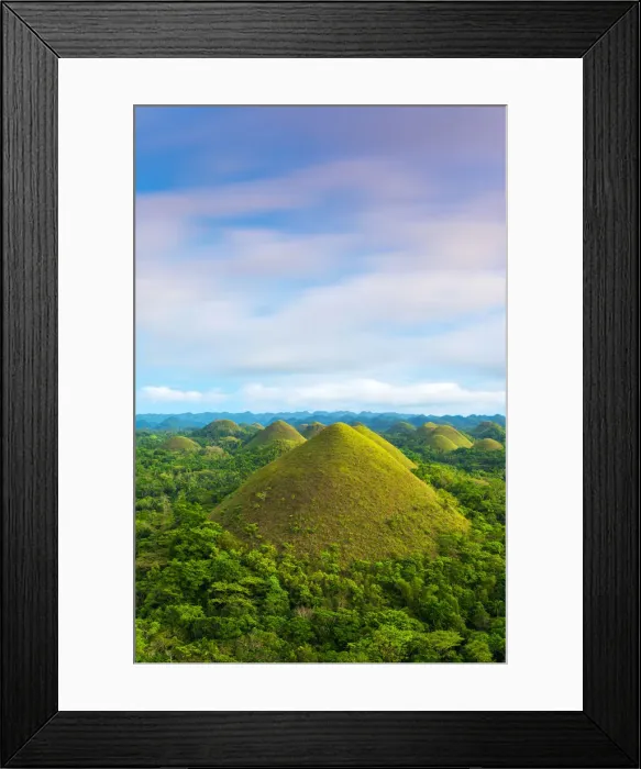 Framed Print : Asia, South East Asia, Philippines, Central Visayas, Bohol, Chocolate hills