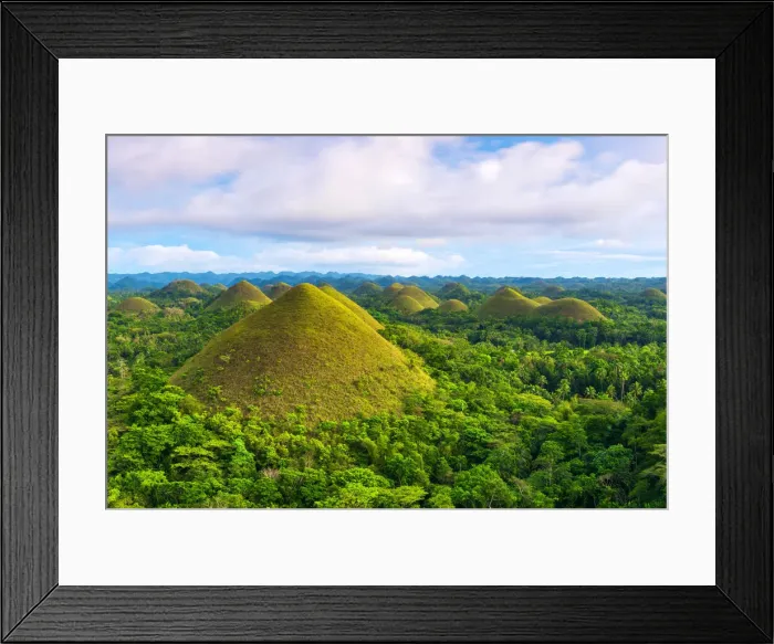 Framed Print : Asia, South East Asia, Philippines, Central Visayas, Bohol, Chocolate hills Framed Print : Asia, South East Asia, Philippines, Central Visayas, Bohol, Chocolate hills