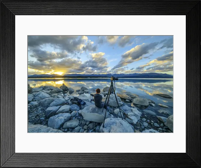 Framed Print : Oceania, New Zealand, Aotearoa, South Island, Canterbury, Southern Alps, Lake Pukaki Framed Print : Oceania, New Zealand, Aotearoa, South Island, Canterbury, Southern Alps, Lake Pukaki
