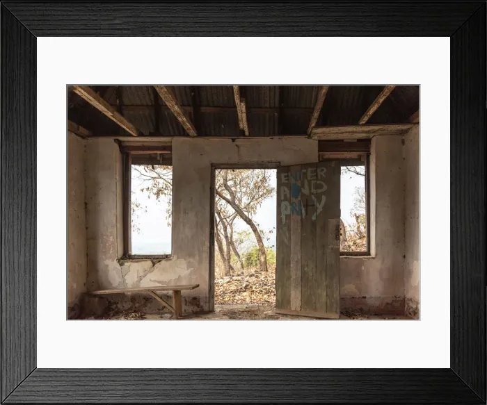 Framed Print : Africa, Ghana, Volta Region. Abandoned colonial house Framed Print : Africa, Ghana, Volta Region. Abandoned colonial house