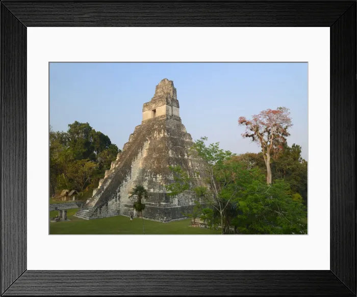 Framed Print : Maya Archaeologial Site Tikal, Tikal National Park, Peten, Mundo Maya, Guatemala