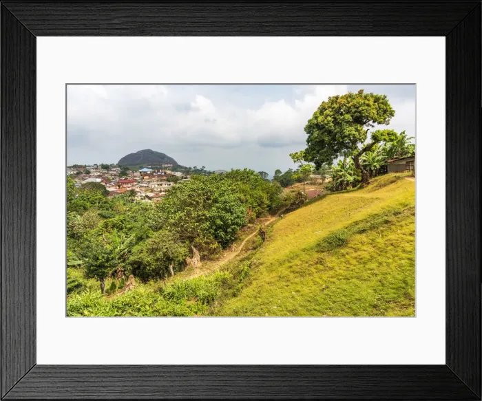 Framed Print : Africa, Ghana, Volta Region. View towards Amedzofe and the Mount Gemi Framed Print : Africa, Ghana, Volta Region. View towards Amedzofe and the Mount Gemi