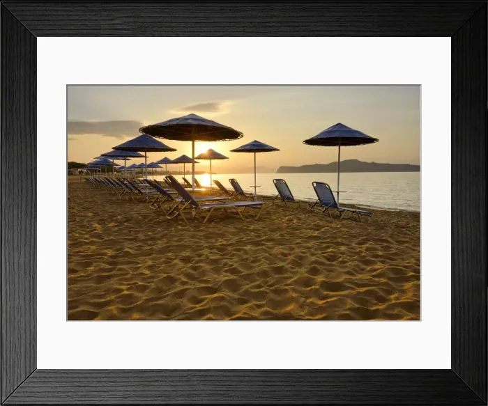 Framed Print : Beach at Agia Marina, Crete, Greece, Europe Framed Print : Beach at Agia Marina, Crete, Greece, Europe