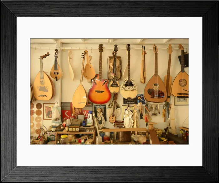 Framed Print : Iinstrument makers workshop, Zaros, Crete, Greece, Europe Framed Print : Iinstrument makers workshop, Zaros, Crete, Greece, Europe
