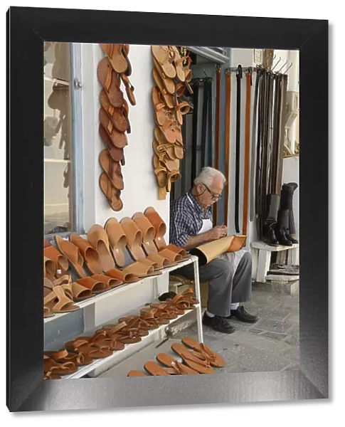Shoemaker in Kritsa, Crete, Greece, Europe