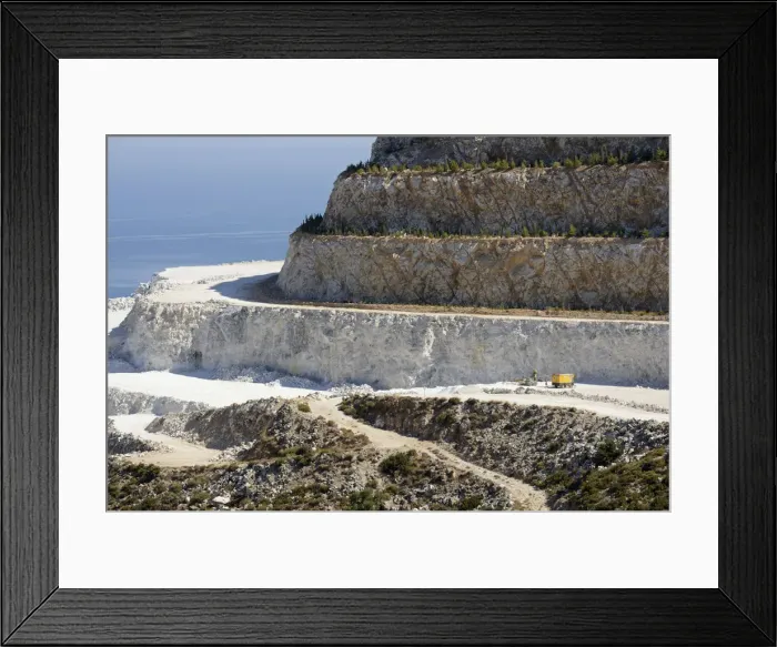 Framed Print : A quarry in Mochlos, Crete, Greece, Europe