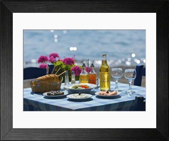 Framed Print : Tavern in Kato Zakros, East Coast, Crete, Greece Framed Print : Tavern in Kato Zakros, East Coast, Crete, Greece